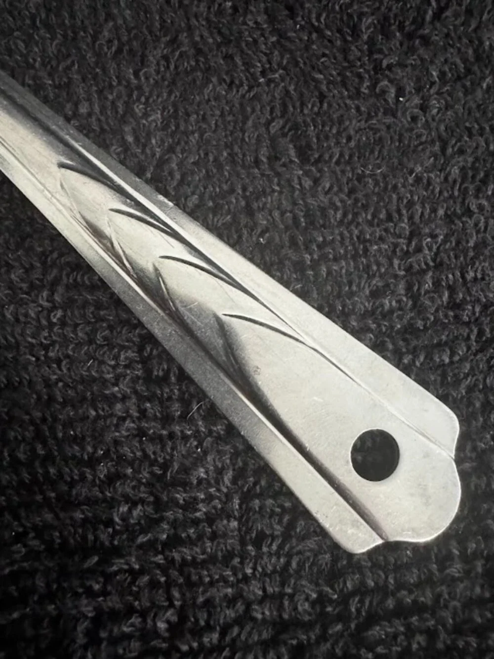 Vintage EKCO Chevron Pattern Stainless 